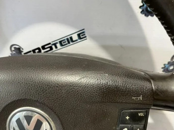 Руль с подушкой коричневые VW Touareg GP 2007-2010